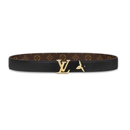 Women's Belt LV PRETTY LV 30MM Calf Canvas Flower Buckle Exquisite Double sided Belt M8244Z