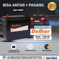 Dry Battery for Daihatsu Xenia Delkor Type Ns60/55B24R 520 Cca 46 Ah Made In Korea