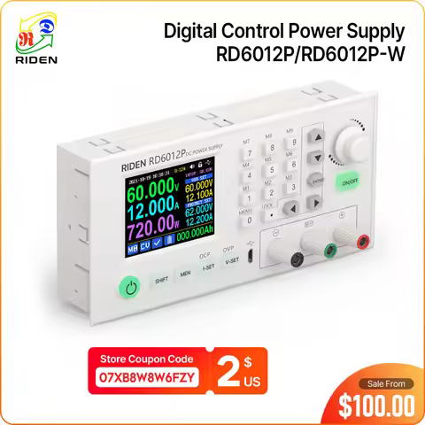 RD RD6012P RD6012PW USB WiFi 5 Digit DC DC Step down Power Supply Adjustable buck converter 60V 12A