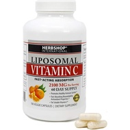 HerbShop Liposomal Vitamin C 2,100 mg.180 Veggle Capsules