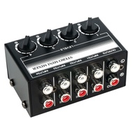 4 Channel Stereo Audio Mixer Support RCA Input and Output Mini