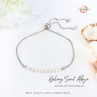 Original Akoya Pearl Drawstring Bracelet Size 3.5-4mm by MandalikaBC