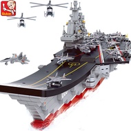 Assembling Toy Warship Model M38-B1188 Sluban PLA.NAVY FUJIAN Aircraft Carrier 1:450