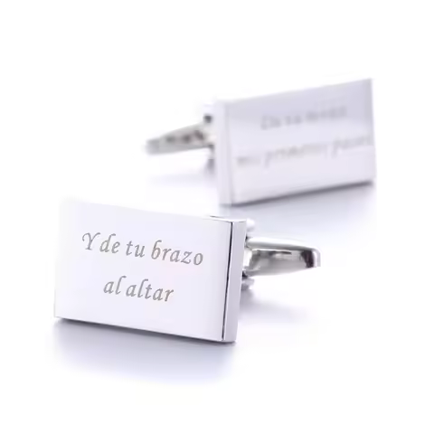 Custom French Style Cufflink Wedding Gifts Personalized Twins Shirt Man Cufflinks Sliver Twins Cuffl