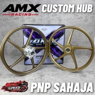 G500 CUSTOM HUB RIM 1.4/1.4x17 Y15ZR Y16ZR/Y15 5 Batang Custom Rim Hub Ego Disc/Bronze hitam SP500 C