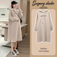 Maternity Dress Fashion Casual Pregnant Dress Mid-Length Pregnant Dress