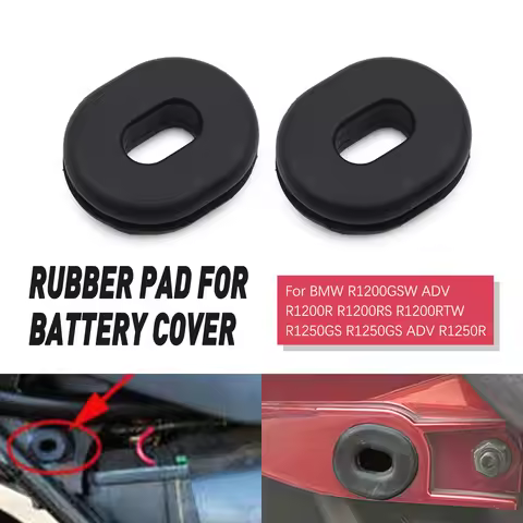 Rubber Battery Tray Side Pad Cover For BMW R1200GSW ADV R1200R R1200RS R1200RTW R1250GS R1250R K50 K
