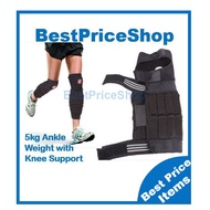 Up Workout (2 x 2.5kg) 5kg Adjustable & Invisible Ankle Weight with Knee Guard J