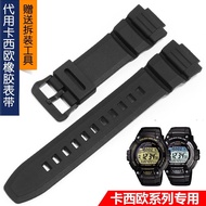 手表带 Original Genuine Silicone Watch Band Casio 5434 W-S220 AE-2000 MCW-100H Rubber Strap 16mm