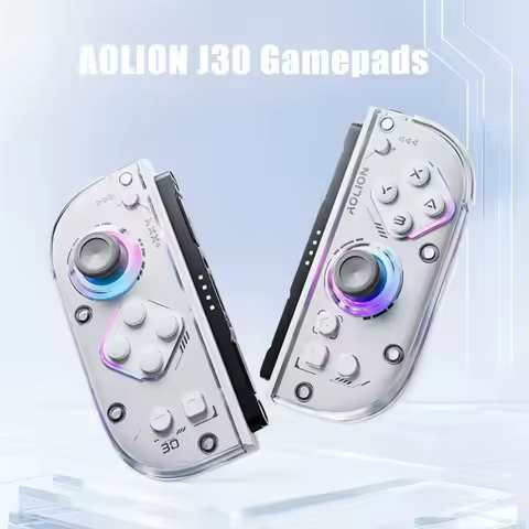 AOLION J30 Gamepads Wireless Bluetooth TMR Joystick Supports Motion Control RGB Light for Switch Ste