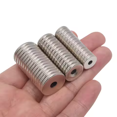 Round Strong Neodymium iman Magnet with Countersunk Hole for Fridge Crafts DIY 8x3-3/10x3-3/10x5-3/1