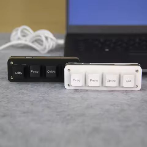 Office Keyboard Vial Programmable Keypad Numpad DIY Macros Layers Function 4 key Copy Paste Customiz