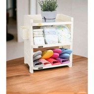 3-Tier MULTI-FUNCTIONAL SHELF BATHROOM SHELF FOR BATH TOWELS FOR SHOES Dimensions: D48xW33xH58.5 (cm