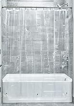 InterDesign Vinyl 4.8 Gauge Shower Curtain Liner - Long 72" x 84", Clear (14571)