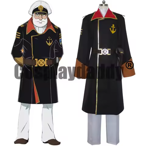 Space Battleship Yamato 2199 Earth Defense Force Vice Admiral Juzo Okita Uniform Outfit Anime Cospla