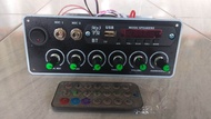 Kit ampli mono aktif speaker lengkap rangakaian mic echo filter subwofer