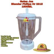 Philips HR 2815 2810 Blender Juice Jar Glass 1 set Plastic