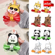 ADAL Cartoon Keychain, Capybara Egg Fan Keychain Upgrade Egg Cat Keychain, Push Bag Accessories Doub