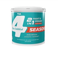 TOA โฟร์ซีซั่นส์ ทูอินวัน 2in1 สีทาฝ้า ขนาด 18 ลิตร FM777 FS888 สีทับหน้า พร้อมใช้ รวมรองพื้น ผลิตจา