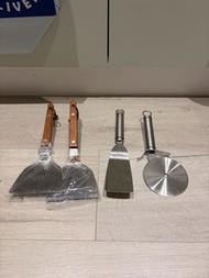 全新鐵板燒鑊鏟及pizza刀套裝