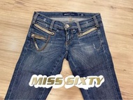 👖 MISS SIXTY 靛藍彈力修身牛仔褲 Size:25#二手