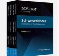 2025 全套 FRM Part 1 and 2 Textbooks Kaplan Schweser Notes