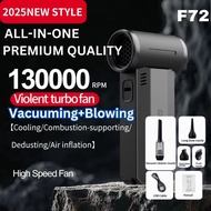 PREMIUM QUALITY ALL-IN-ONE Vacuum+Blowing 4000mAh Mini Turbo Jet Fan High-Speed Stepless Rechargeabl