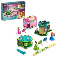 LEGO Disney Princess Aurora Merida & Tiana’s Enchanted Creations 43203 Diamond Dress Set with 2 Buil