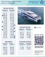 Tiket Ferry Majestic BATAM CENTER - SINGAPORE