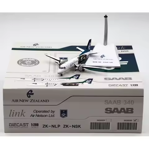 XX20330 Alloy Collectible Plane Gift JC Wings 1:200 Air New Zealand Link Saab 340A "StarAlliance" Di