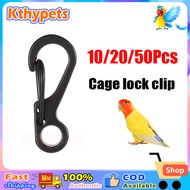 10/20/50Pcs Bird cage lock Metal Hook lock clip for bird cage Lovebirds accessories