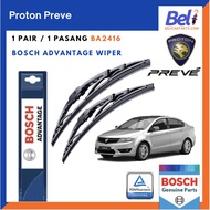 Proton Preve Car Windshield Wiper Blade - Bosch Advantage BA2416 (size 24" / 16")