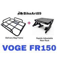 RAPIDO Monorack Voge FR150 Foodpanda Grabfood Shopee Food Delivery Bag Frame Tapak Accessories Motor
