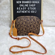 Bonia original sling camera bag monogram Diskon