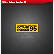 Fuel Octane Number 95 Sticker