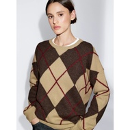 5804918 Knit Wool Blend Sweater With Argyle Detail '25