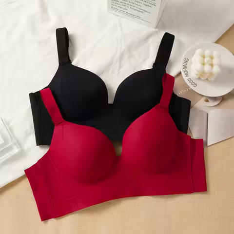 New Women's Large Size Seamless Push-up Bras Anti-sagging Side Breast Adjustment Outward Expansion L