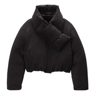 Alexander Wang | เสื้อคลุมแบบปัฟเฟอร์สั้นพร้อมปกผ้าพันคอ