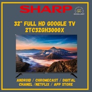 SHARP 32" Inch Full HD GOOGLE TV 2TC32GH3000X TELEVISION 电视机 高清