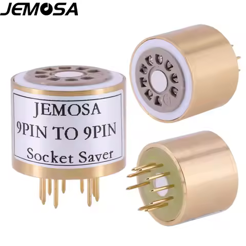 1PC 9Pin Vacuum Tube Saver Test Socket For 6922 E88CC 12AX7 12AU7 ECC82 ECC83 Vintage Tube Amplifier