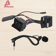 Aux Adapter Harness Wire Handsfree Music Player Cable for VW Passat Jetta Touran [Woodrow.sg]