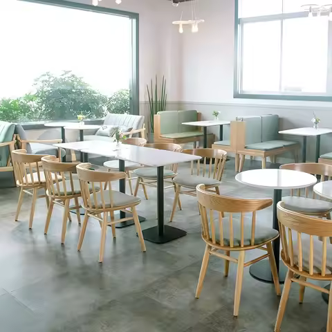 China Furniture Restaurant Tables and Chairs Dine Table With Chairs for Modern Restaurant