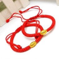 2926 Benming Year Red String Diamond Knot Bracelet Bracelet Hand-woven Diamond Knot Red String Brace