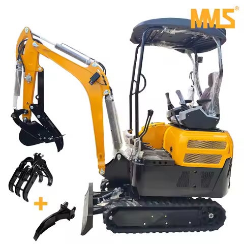 MMS Mini Excavator Kubota Diesel Engine 2 Ton Hydraulic Crawler Excavator Digger Ripper Grabber Atta