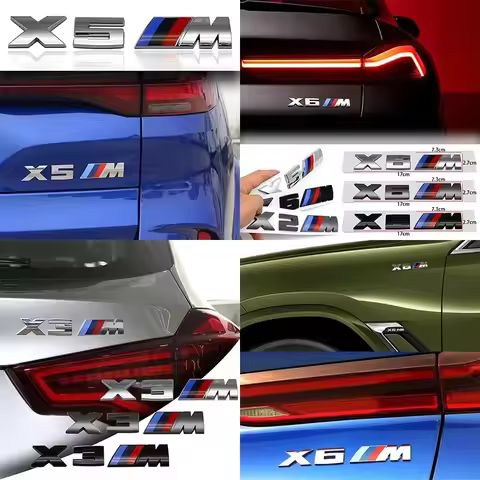 3D ABS M Logo Car Fender Badge For BMW M2 M4 X3 M5 X5M M6 M7 F48 G01 E84 E83 F39 F10 F30 G11 Trunk S