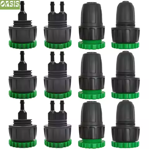 Oasis 3X Garden Tap Adapter Splitter Hose Connectors Female 1/2" 3/4" to 4/7mm 8/11mm 16mm Drip Irri
