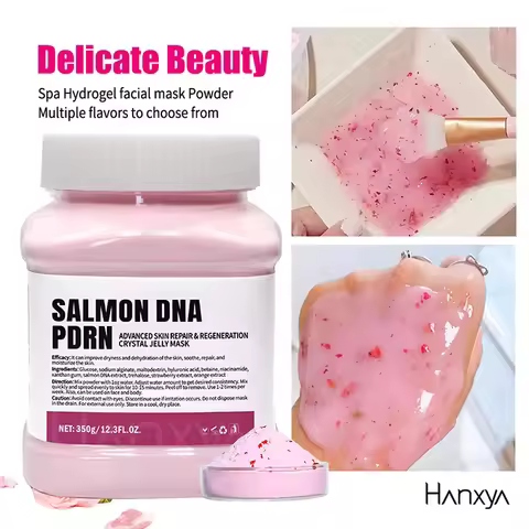Salmon DNA PDRN Crystal Soft Mask Powder Hyaluronic Acid Jelly Mask Deep Hydration Improves Skin Ela