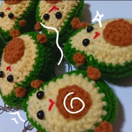 Avocado Crochet Keychain