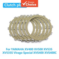 Yamaha Motorcycle Clutch Plate Friction Disc Kit for Xv400 Xv500 Xv535 Xv535s Virago Special Xvs400 