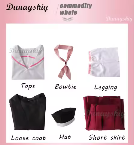 Blue Archive Shimoe Koharu Cosplay Costume Sailor Uniform Suit With Hat Wing Women Girl Halloween Pa